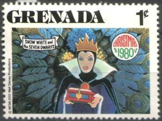z vendido Grenada 1982 Scott 1022 Sello ** Walt Disney Blancanieves y los 7 Enanitos 1c Granada